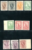 GRIECHENLAND 1901 125-130U, 132U, 134U * UND...