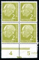 BUND 1954 177 DZ WK ** POSTFRISCH unperfekt (D5202