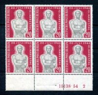 BERLIN 1954 119HAN ** POSTFRISCH im VIERERBLOCK...