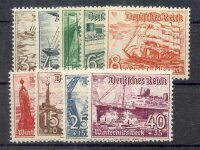 DR 1937 651-659 ** POSTFRISCH SATZ TADELLOS WHW SCHIFFE...