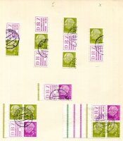 BUND 1954-1960 gestempelte SUPERBE ZUSAMMENDRUCKE...