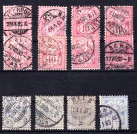 SCHWEIZ 1882 47,48 gestempelt WEISSES PAPIER STUDIE +...