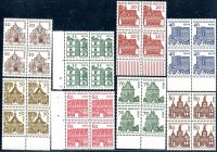 BERLIN 1964 242-249 ** POSTFRISCH TADELLOS im VIERERBLOCK...