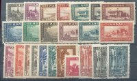 MAROC 1933 Yvert 128-149 * TADELLOS SATZ 24 WERTE...
