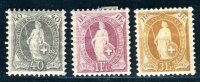 SCHWEIZ 1882 61,63-64 * gute WERTE HELVETIA (M3507
