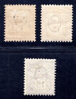 SCHWEIZ 1882 57Y * per 3 in FARBNUANCEN (57Ya-c? ) (M4447