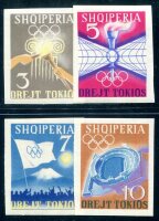 ALBANIEN 1964 828-831 ** POSTFRISCH TADELLOS SATZ...