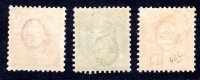 SCHWEIZ 1882 58-60XC * BREITES KONTROLLZEICHEN...