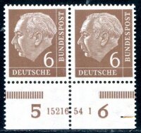 BUND 1954 180 HAN ** POSTFRISCH 15216 54 1 90€(D5203