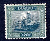 SAAR 1921 55B * seltenere ZÄHNUNG SEHR SCHÖN...