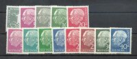 BUND 1954 179-285Y,179-260y ** POSTFRISCH HEUSS LIEGEND...