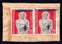 BERLIN 1954 119 SCHWÄRZUNG gestempelt...
