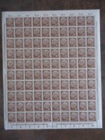BUND 1954 180 ** POSTFRISCH HEUSS kompletter BOGEN HAN...