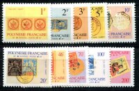 POLYNESIE DIENST 1993 Yvert S 16-25 ** POSTFRISCH SATZ...