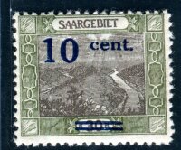 SAAR 1921 72I F * VERTAUSCHTE URMARKE FEHLFARBE TADELLOS...