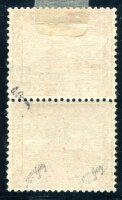 SAAR 1921 73ANK IV * SELTENES KEHRDRUCKPAAR signiert BRUN...