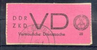 DDR DIENST D 1965 VD2 gestempelt BRIEFSTÜCK...