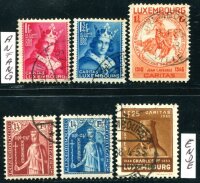 LUXEMBURG 1932 248-49,256 etc gestempelt 330€(M3040