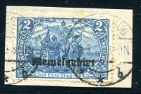 MEMEL 1920 12 gestempelt mit FELDMARKMAL auf...
