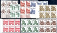 BERLIN 1964 242-249 ** POSTFRISCH TADELLOS im VIERERBLOCK...